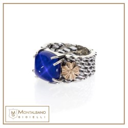 Anello Medievale piramide blu| Gioielli De Nobili